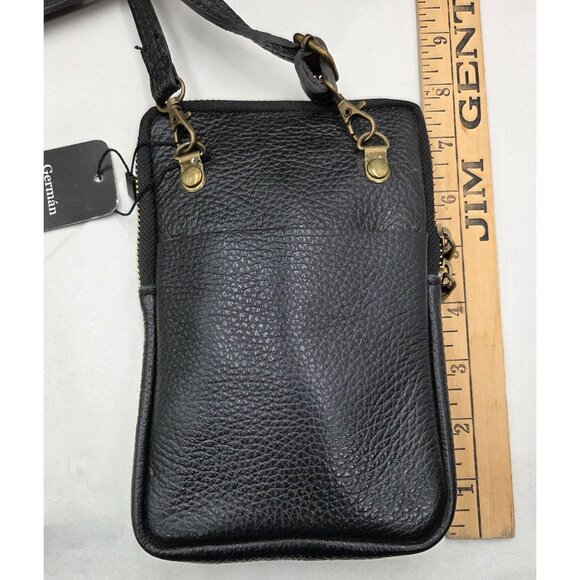 Leather Crossbody Small Purse Phone Case Zebra Print German Fuentes With Tags - Picture 6 of 9